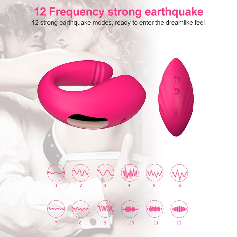 MELO G-spot Vibrator remote control3 rose red（L1307-1）