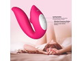 MELO Female Vibrator Double Stimulation rose red（L1298-0） 画像1