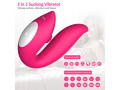 MELO Female Vibrator Double Stimulation rose red（L1298-0） 画像4