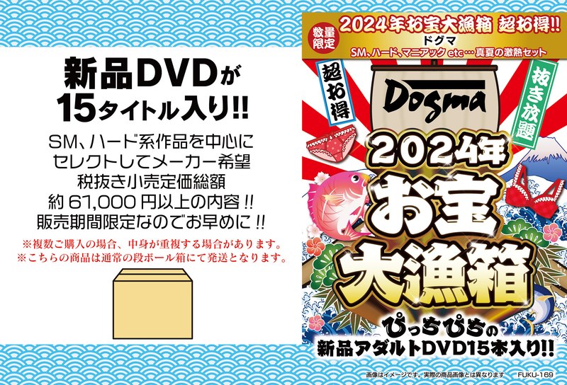 【数量限定】2024年お宝大漁箱 超お得！！ドグマ SM、ハード、マニアックetc...真夏の激熱セット