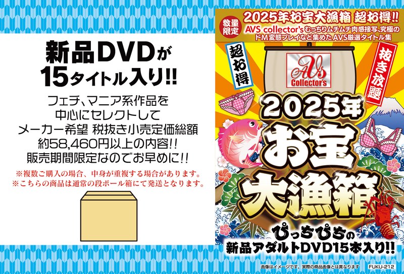 【数量限定】お宝大漁箱 超お得!!AVS collector’s むっちりムチムチ肉感接写、究極のドM変態プレイなど集めたAVS厳選タイトル集