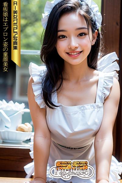 SS-Paradise 看板娘はエプロン姿の童顔美女 AI美女グラビア写真集（POD）