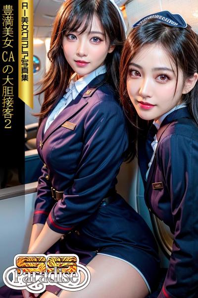 豊満美女CAの大胆接客2 AI美女グラビア写真集【SS-Paradise】（POD）