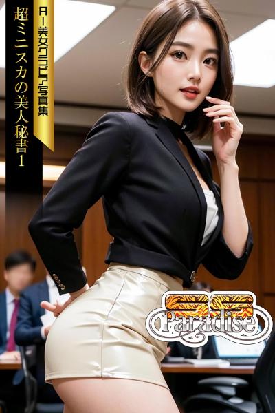 超ミニスカの美人秘書1 AI美女グラビア写真集【SS-Paradise】（POD）