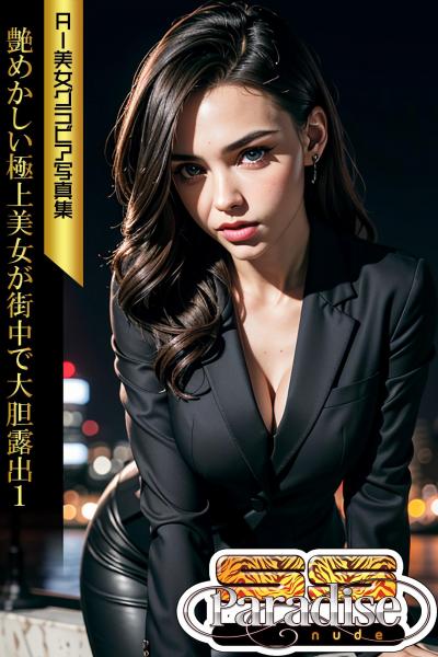 艶めかしい極上美女が街中で大胆露出1 AI美女グラビア写真集【SS-Paradise nude】（POD）