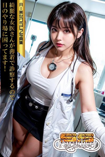 綺麗な女医さんが薄着で診察するので目のやり場に困ってます！ AI美女グラビア写真集【SS-Paradise】（POD）