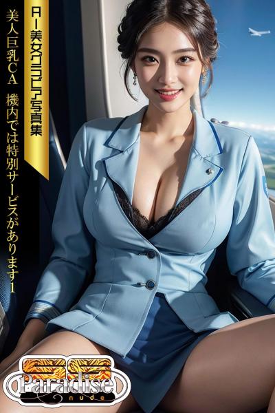 SS-Paradise nude 美人巨乳CA 機内では特別サービスがあります1 AI美女グラビア写真集（POD）
