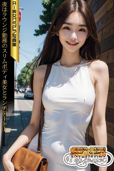 SS-Paradise 夜はラウンジ勤務のスリムボディ美女とランチデート1 AI美女グラビア写真集（POD）