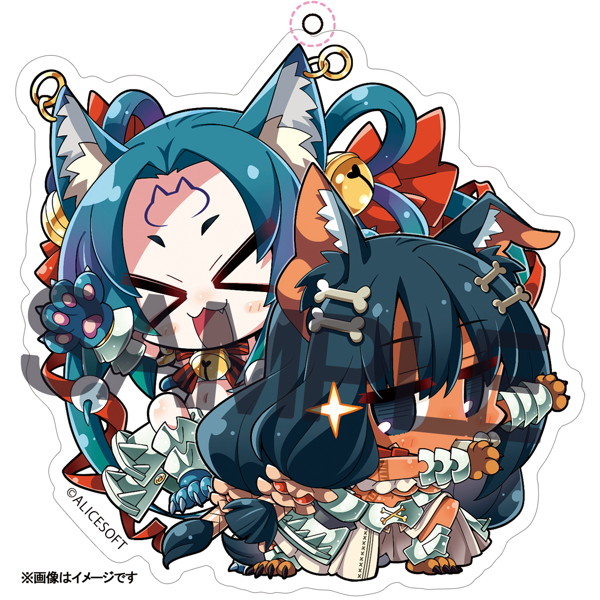 SDケイブニャン/ワン「ランスシリーズ」アクリルキーホルダー