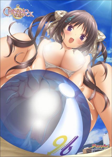 クロノクロック 復刻イラスト_美咲A_B2タペストリー ビーチボールなりたい