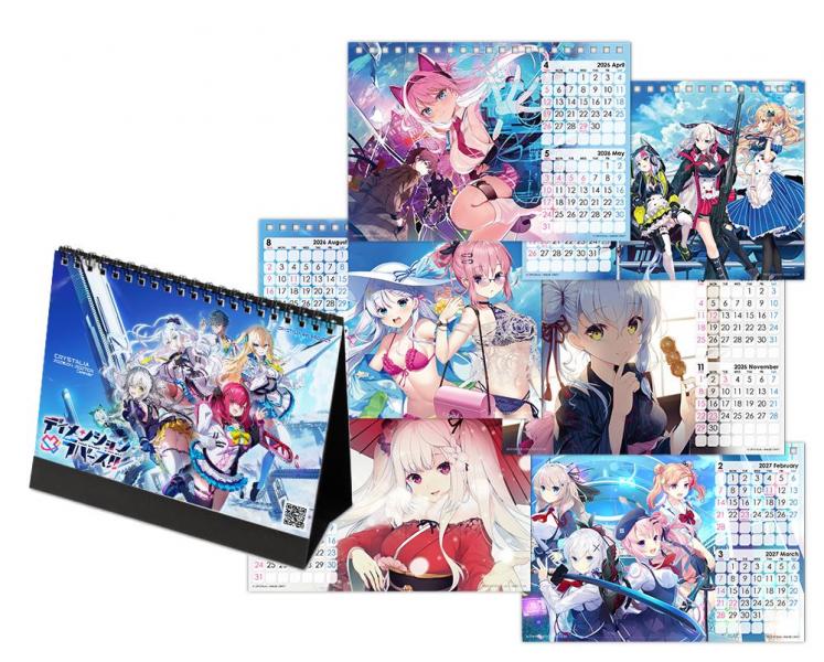 2026Spring CRYSTALiA 卓上カレンダー