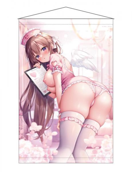【猫りん堂】三つ葉ちょこ （R18）B1Wスエードタペストリー 11月22日受注開始分
