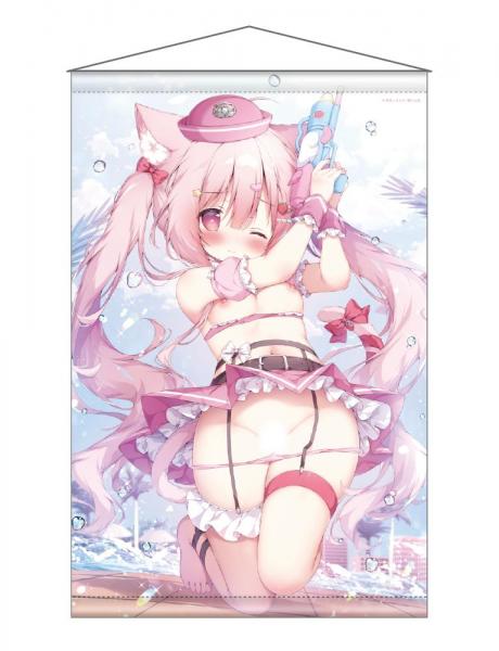 【猫りん堂】桃豆こまもち (R18)B2Wスエードタペストリー 8月29日受注開始分