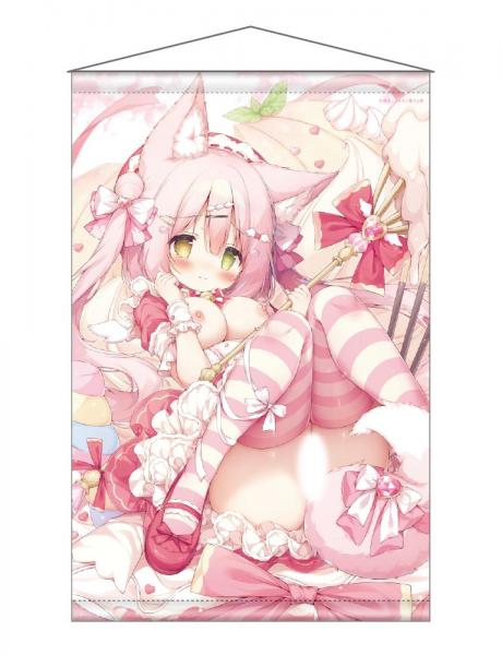 【猫りん堂】桃豆こまもち (R18)B2Wスエードタペストリー 12月12日受注開始分