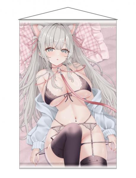 【猫りん堂】うにいくら B2Wスエードタペストリー 12月26日受注開始分