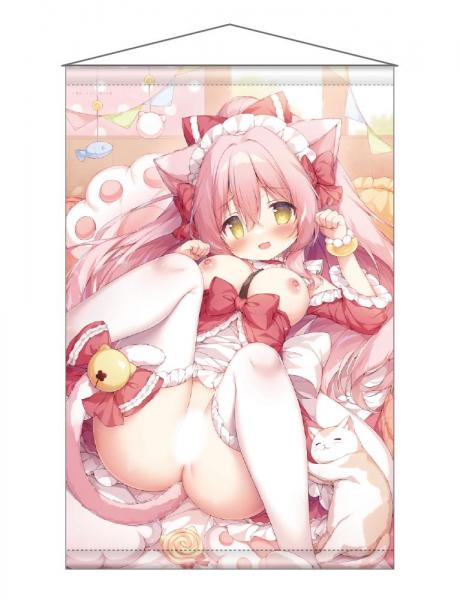 【猫りん堂】桃豆こまもち3（再販） （R18）B2Wスエードタペストリー 9月12日受注開始分