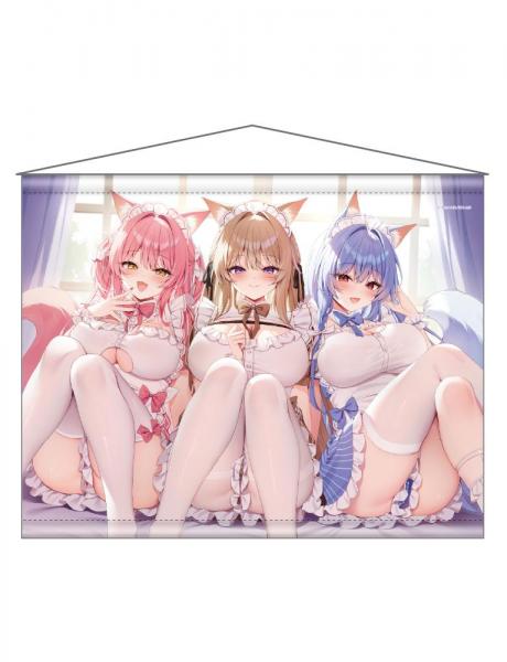 【猫りん堂】やたぬき圭A B2Wスエードタペストリー 11月21日受注開始分