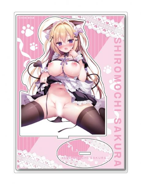 【猫りん堂】白もち桜 （R18）A5アクリルフィギュア 9月11日受注開始分