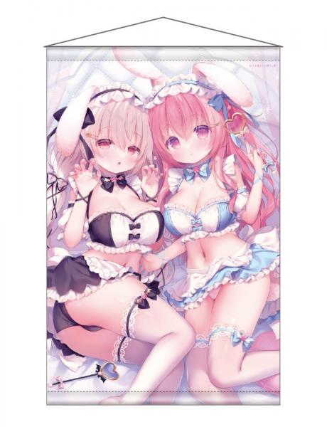 【猫りん堂】うさ城まにB B2Wスエードタペストリー 12月12日受注開始分