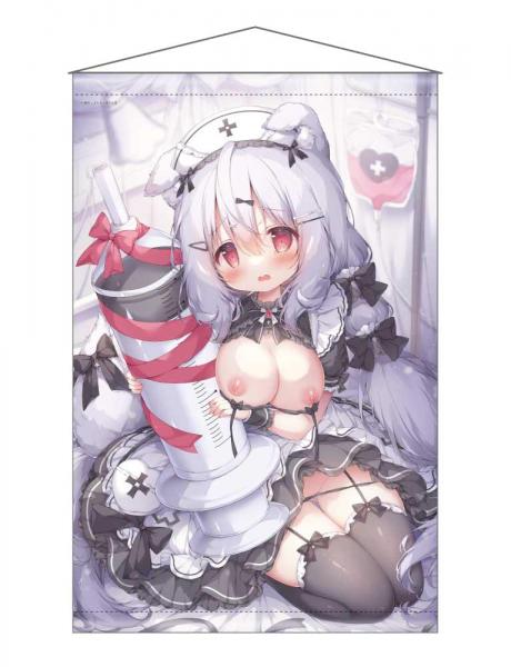 【猫りん堂】桃豆こまもちE （R18）B2Wスエードタペストリー 11月8日受注開始分