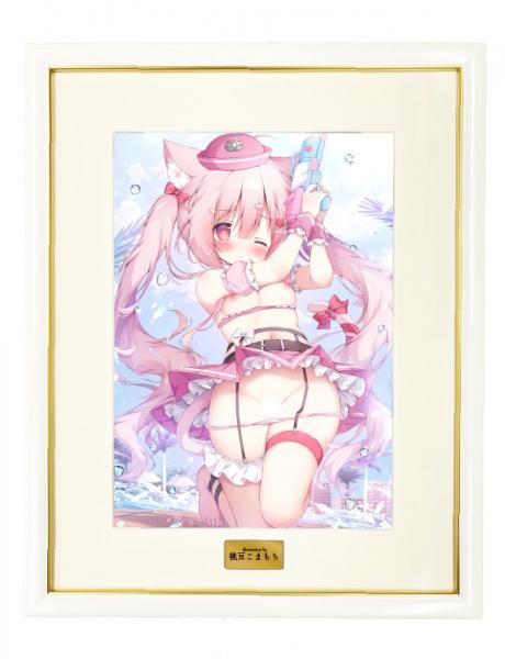 【猫りん堂】桃豆こまもち (R18)A3複製原画 8月29日受注開始分