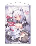【猫りん堂】桃豆こまもち （R18）B2Wスエードタペストリー 9月13日受注開始分