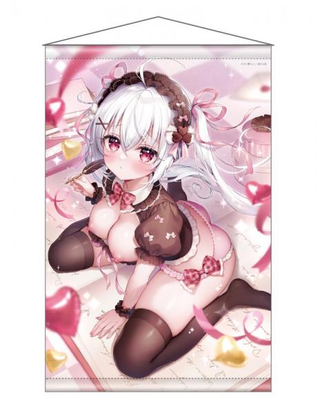 【猫りん堂】三つ葉ちょこ （R18）B0Wスエードタペストリー 5月15日受注開始分