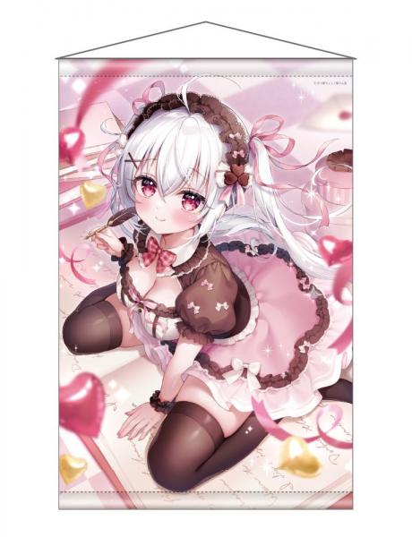 【猫りん堂】三つ葉ちょこ B1Wスエードタペストリー 5月15日受注開始分