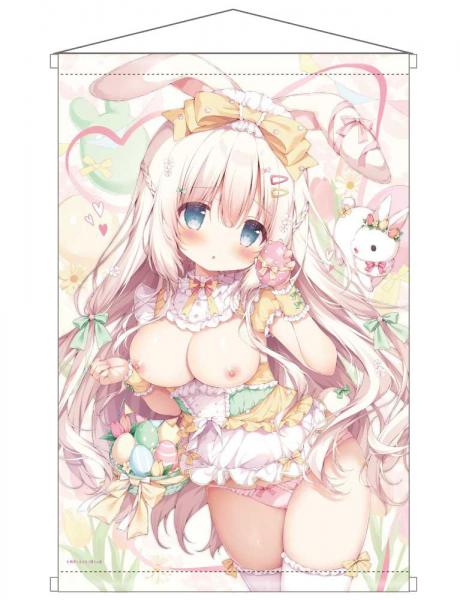 【猫りん堂】桃豆こまもちB （R18）B2Wスエードタペストリー 11月8日受注開始分