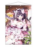 【猫りん堂】白もち桜 （R18）B2Wスエードタペストリー 3月28日受注開始分