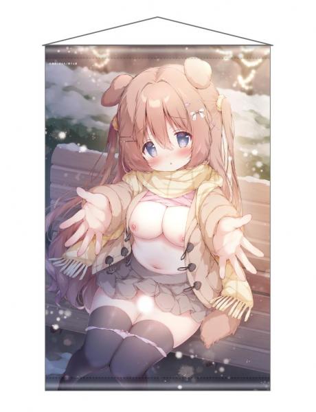 【猫りん堂】桃豆こまもち （R18）B0Wスエードタペストリー 2月27日受注開始分