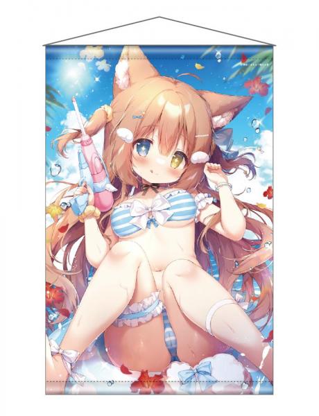 【猫りん堂】桃豆こまもち1(再販) B2Wスエードタペストリー 9月12日受注開始分