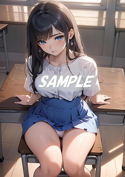 A4サイズ （高画質）ポスター オリジナル アニメ キャラ 同人 水着