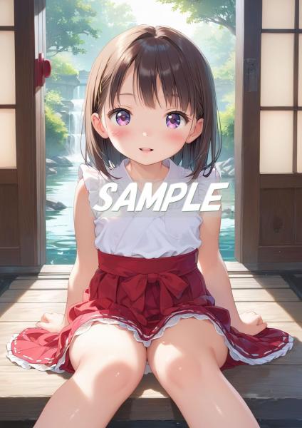A4サイズ （高画質）ポスター オリジナル アニメ キャラ 同人 水着