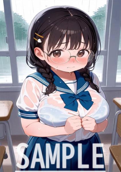 A4サイズ （高画質）ポスター オリジナル アニメ キャラ 同人 水着
