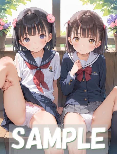 A4サイズ （高画質）ポスター オリジナル アニメ キャラ 同人 水着