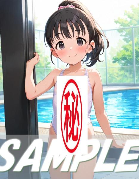 A4サイズ （高画質）ポスター オリジナル アニメ キャラ 同人 水着