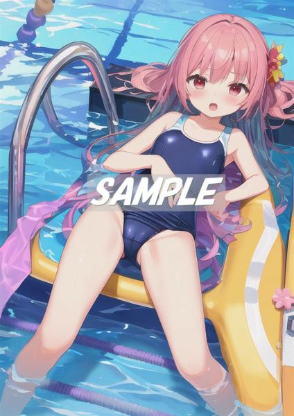 A4サイズ （高画質）ポスター オリジナル アニメ キャラ 同人 水着