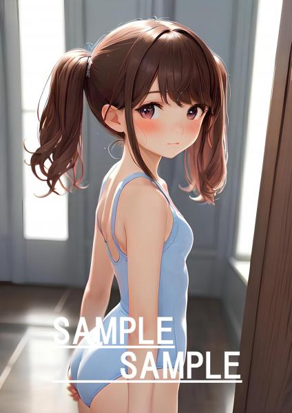 A4サイズ （高画質）ポスター オリジナル アニメ キャラ 同人 水着