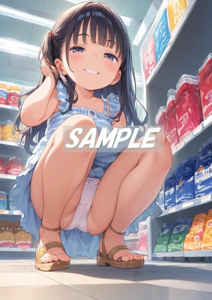 A4サイズ （高画質）ポスター オリジナル アニメ キャラ 同人 水着