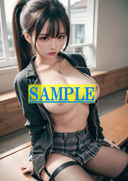 A4サイズ （高画質）ポスター オリジナル 美人 制服