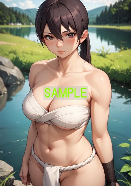 A4サイズ （高画質）ポスター オリジナル アニメ キャラ 同人 水着