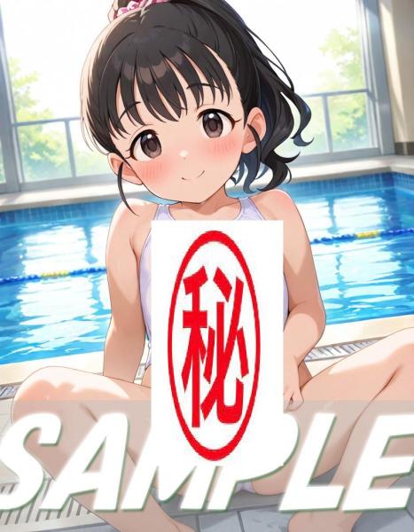 A4サイズ （高画質）ポスター オリジナル アニメ キャラ 同人 水着