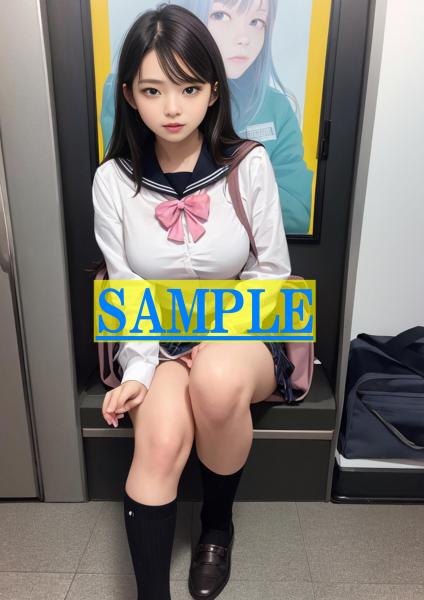 A4サイズ （高画質）ポスター オリジナル 美人 制服