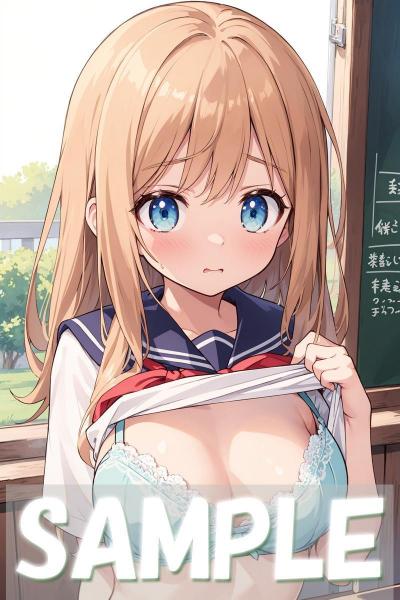 A4サイズ （高画質）ポスター オリジナル アニメ キャラ 同人 水着