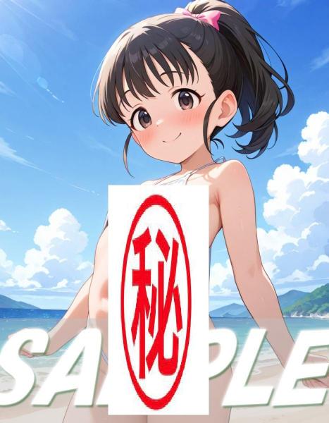 A4サイズ （高画質）ポスター オリジナル アニメ キャラ 同人 水着