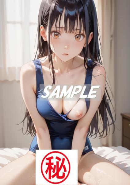 A4サイズ （高画質）ポスター オリジナル アニメ キャラ 同人 水着