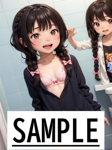 A4サイズ （高画質）ポスター オリジナル アニメ キャラ 同人 水着