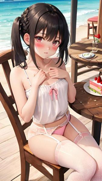 A4サイズ （高画質）ポスター オリジナル アニメ キャラ 同人 水着