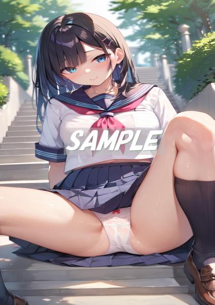 A4サイズ （高画質）ポスター オリジナル アニメ キャラ 同人 水着